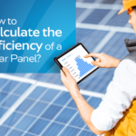 how to calculate efficiency of solar panel